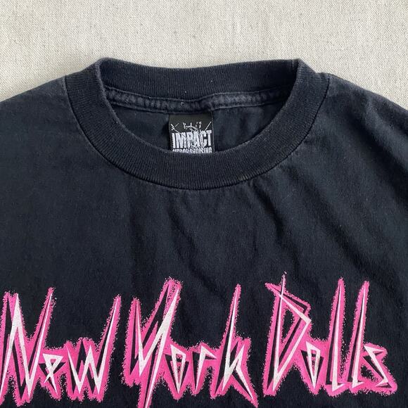 2000s New York Dolls T Shirt Black Band Promo Too Much Too Soon Johnny Thunders - Picture 3 of 5